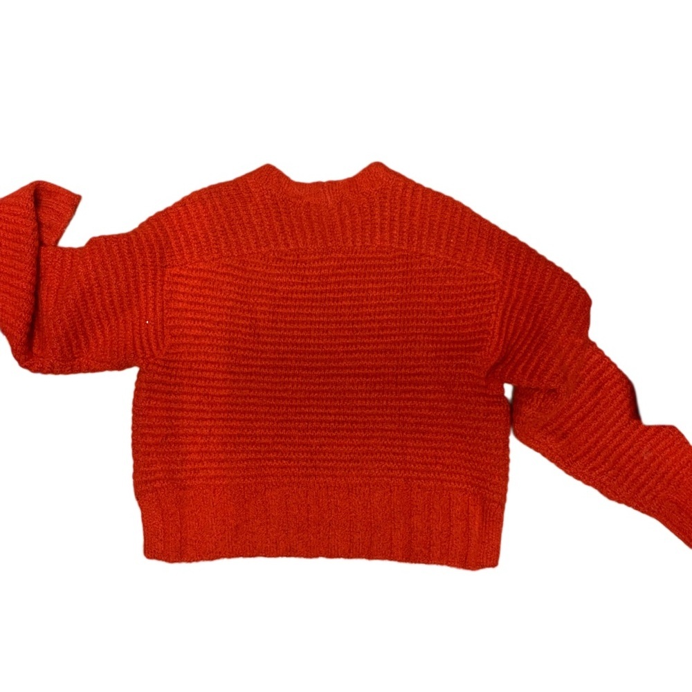 pistola Red Chunky Ribbed Crewneck Sweater - Picture 4 of 4